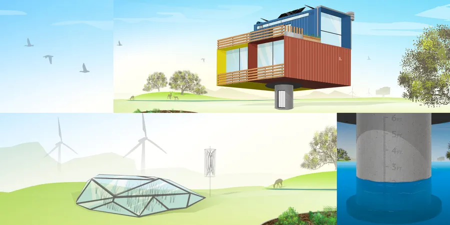 Earth Day sustainability concept illustrations