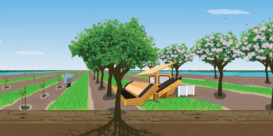 Terviva sustainable farming illustration