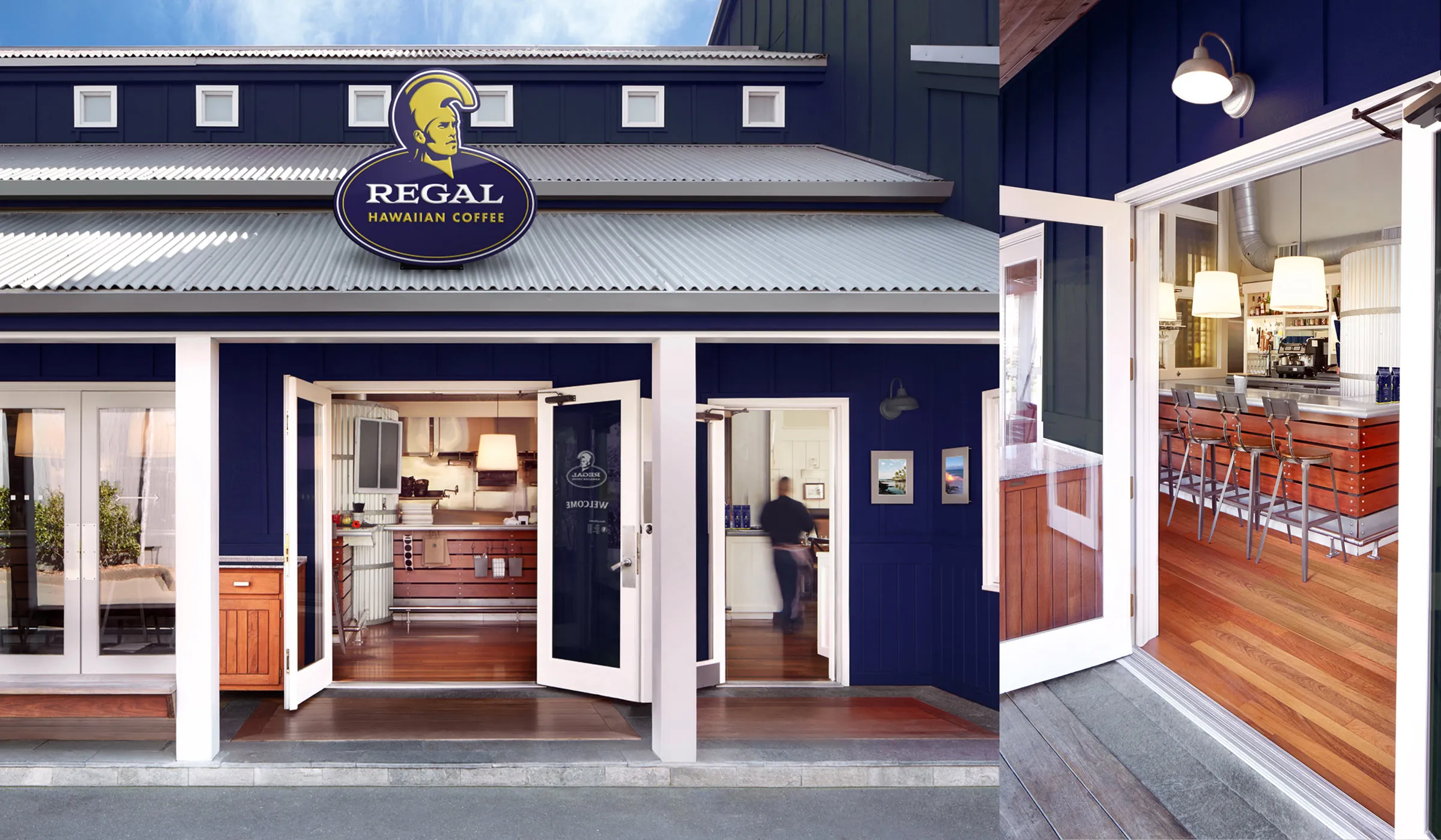 Regal Coffee brick-and-mortar store concept