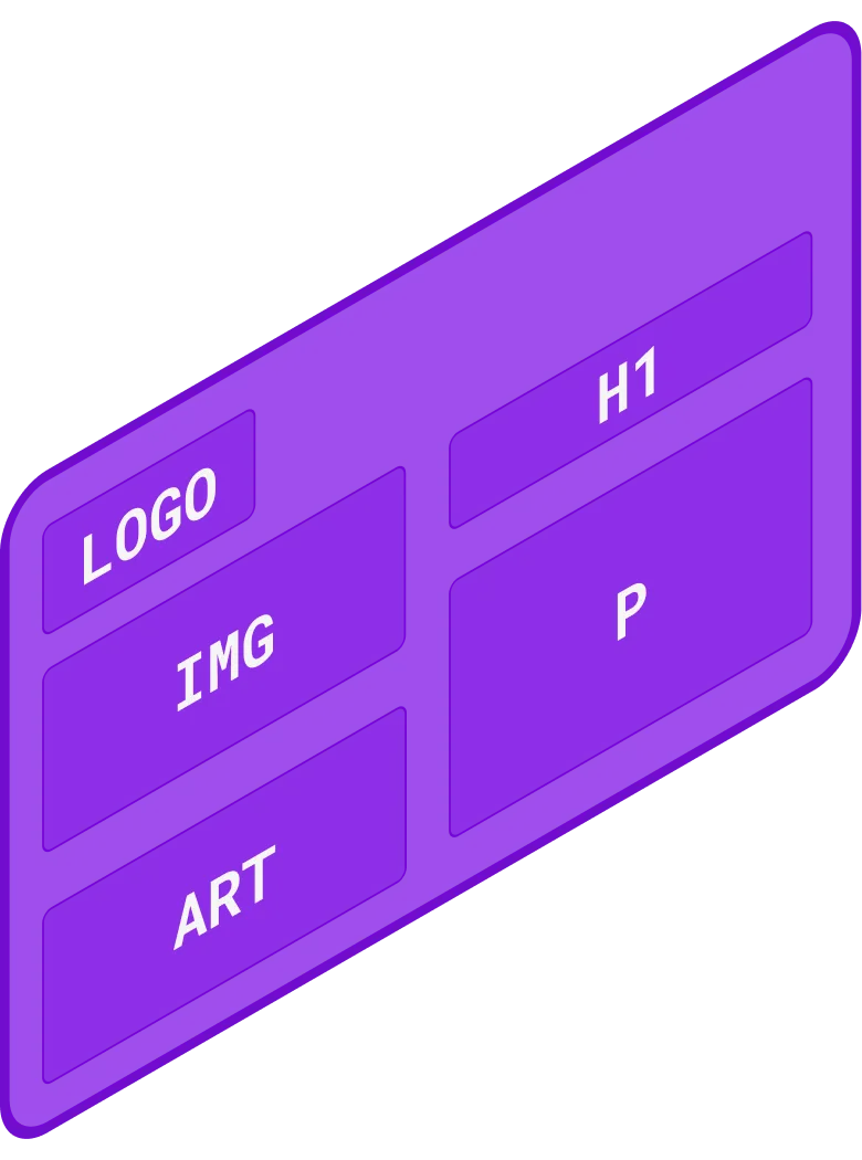 Logo, art, graphics, images, and copy layer