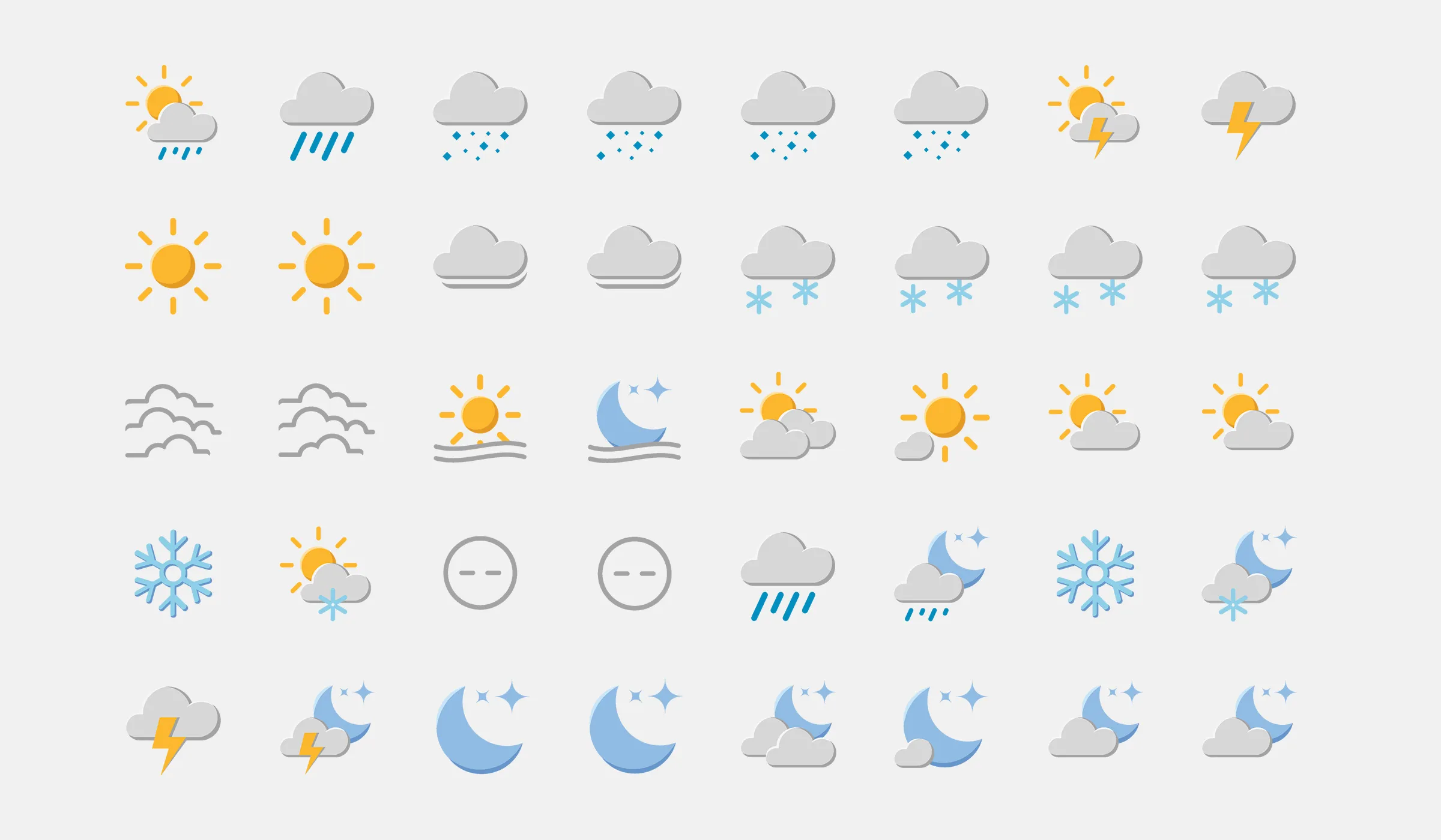 Weather Underground app icon system